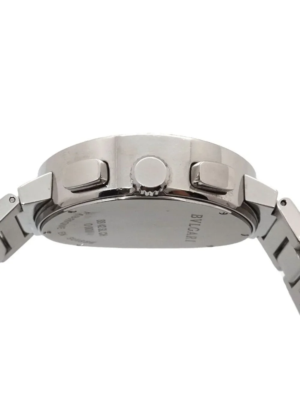 Bvlgari Chronograph Watch Date Silver Automatic